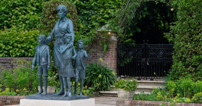 Some aren't happy with the Diana statue when people get the first look

